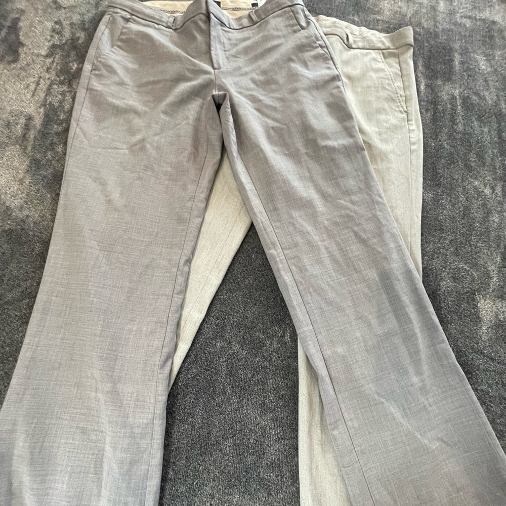 Banana Republic Bundle of 2 Ryan Fit Gray slim Ankle Washable Pants Sz. 10
